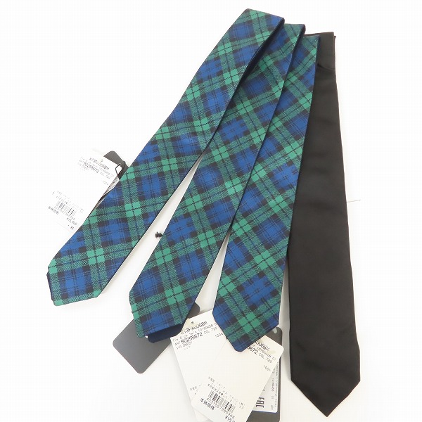 実際に弊社で買取させて頂いた【未使用含む】HUGO BOSS/ヒューゴボス チェック柄等 ネクタイ 4点セット