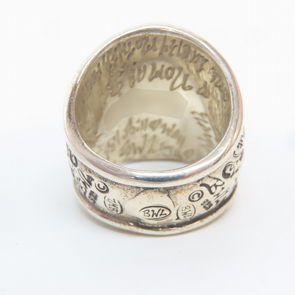 実際に弊社で買取させて頂いたBILL WALL LEATHER/ビルウォールレザー GRAFFITI DOME RING/グラフィティドームリング/18-20号の画像 3枚目