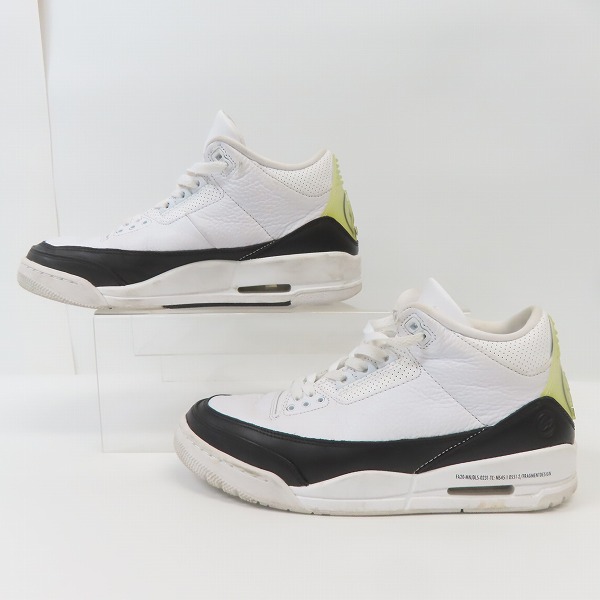 実際に弊社で買取させて頂いたFRAGMENT DESIGN×NIKE/フラグメントデザイン×ナイキ AIR JORDAN 3 エアジョーダン3 DA3595-100/26.5の画像 3枚目