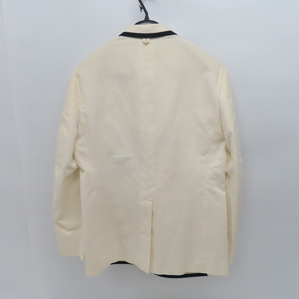 実際に弊社で買取させて頂いたBLACK FLEECE by Brooks Brothers/ブラックフリースバイブルックスブラザーズ パイピング アイボリー ジャケット BB2の画像 1枚目