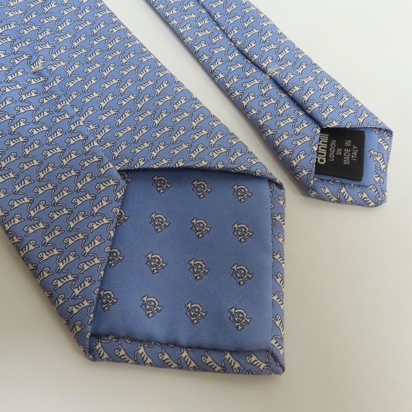 実際に弊社で買取させて頂いたDunhill/ダンヒル アニマル柄 シルクネクタイの画像 3枚目