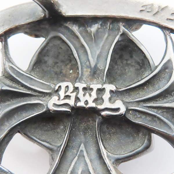 実際に弊社で買取させて頂いた【カスタム】BILL WALL LEATHER/BWL/ビルウォールレザー スカル シルバーバックルの画像 3枚目