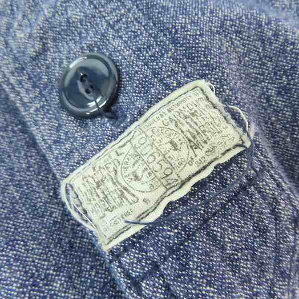 実際に弊社で買取させて頂いたMISTER FREEDOM×SUGAR CANE/ミスターフリーダム×シュガーケーン ワークシャツ SC24750/Mの画像 7枚目