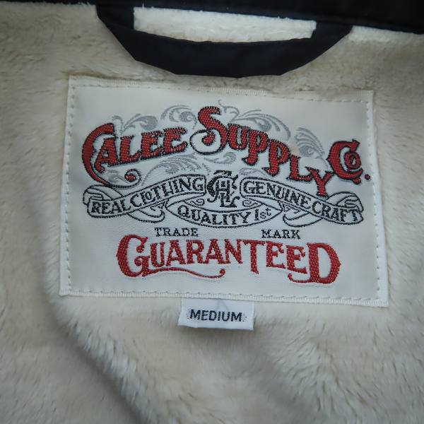 実際に弊社で買取させて頂いたCALEE SUPPLY Co./キャリー 18AW ワッペン付き 裏ボア Nylon Coach Jacket/ナイロン コーチジャケット Mの画像 2枚目