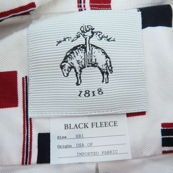 実際に弊社で買取させて頂いたBLACK FLEECE by Brooks Brothers/ブラックフリース ブルックスブラザーズ 総柄 ボタンダウンシャツ/BB1の画像 2枚目