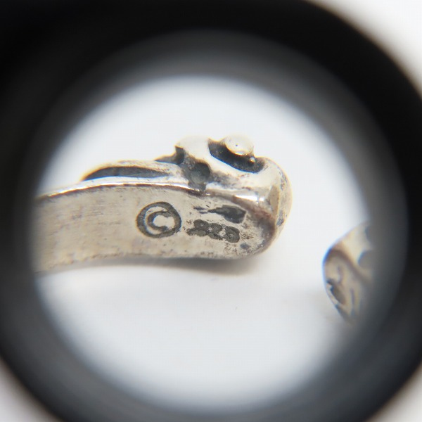 実際に弊社で買取させて頂いたBILL WALL LEATHER/BWL/ビルウォールレザー ダブルスカルリング R438 11.5号の画像 7枚目