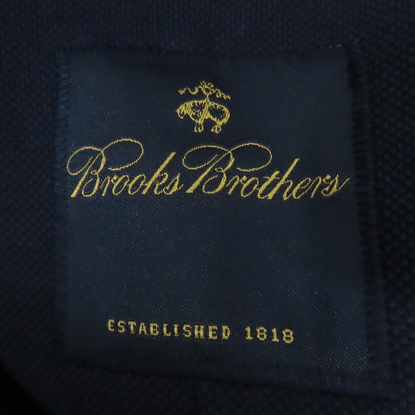 実際に弊社で買取させて頂いたBROOKS BROTHERS/ブルックスブラザーズ 金ボタン ダブル6釦ブレザー 金ボタン ネイビー/Mの画像 2枚目