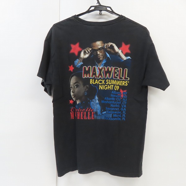 実際に弊社で買取させて頂いたMAXWELL/マックスウェル BLACK SUMMERS' NIGHT 09 バンドTシャツ/Lの画像 1枚目