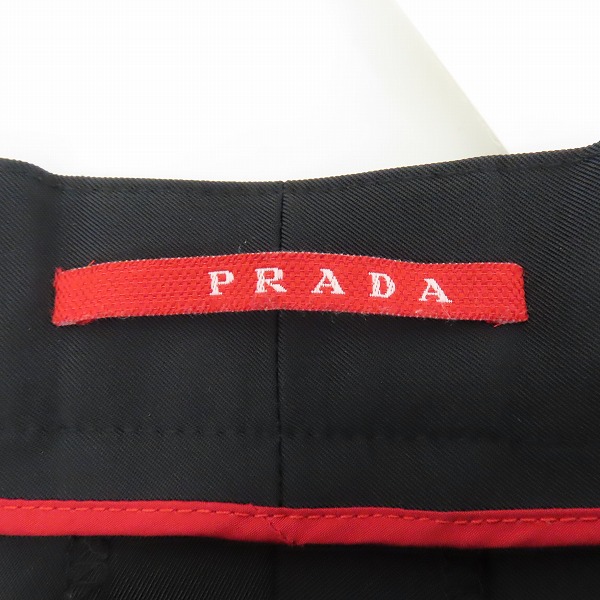 実際に弊社で買取させて頂いた【JPタグ】PRADA/プラダ ストレッチ クラシックパンツ 裾ジップ 0000ET C1673/54の画像 3枚目