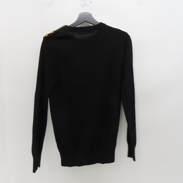実際に弊社で買取させて頂いた【JPタグ】GIVENCHY/ジバンシィ 18AW ロゴ4ボタン コットンクルーネックニット BM9047403B/Sの画像 1枚目