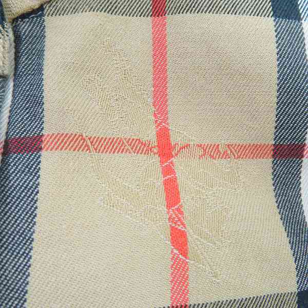 実際に弊社で買取させて頂いたBurberrys REGD/バーバリーズ ホース刺繍×チェック柄 半袖シャツ ベージュ系/Lの画像 5枚目