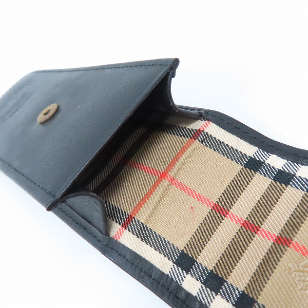 実際に弊社で買取させて頂いたBurberrys/バーバリーズ ノバチェック レザー ペンケースの画像 3枚目