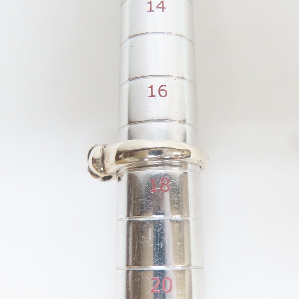 実際に弊社で買取させて頂いたBILL WALL LEATHER/ビルウォールレザー グッドラックスカル リング/17-18号の画像 8枚目