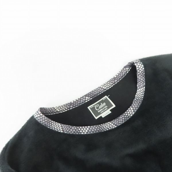 実際に弊社で買取させて頂いたCALEE/キャリー トレーナー ブラック/XLの画像 5枚目