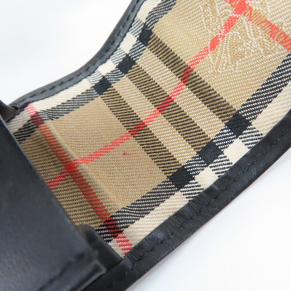 実際に弊社で買取させて頂いたBurberrys/バーバリーズ ノバチェック レザー ペンケースの画像 4枚目