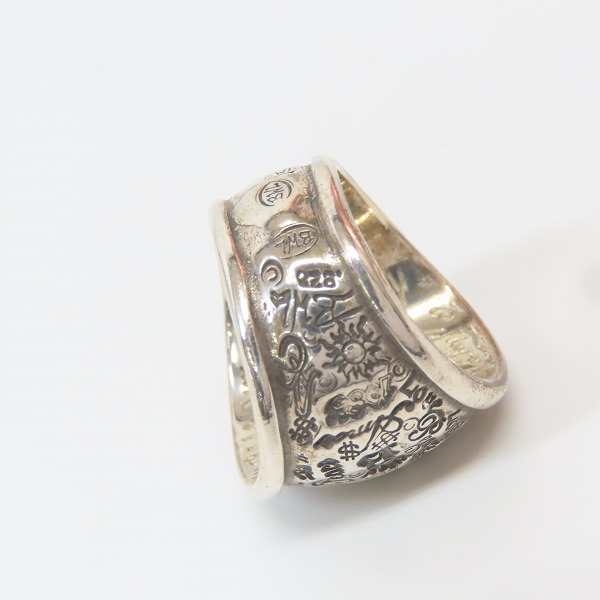 実際に弊社で買取させて頂いたBILL WALL LEATHER/ビルウォールレザー GRAFFITI DOME RING/グラフィティドームリング/18-20号の画像 7枚目