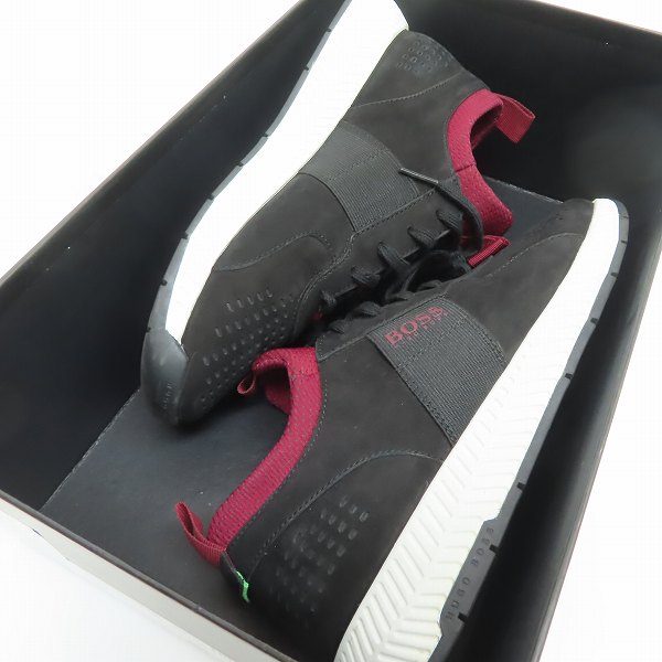 実際に弊社で買取させて頂いたHUGO BOSS/ヒューゴボス スニーカー ブラック/39の画像 7枚目