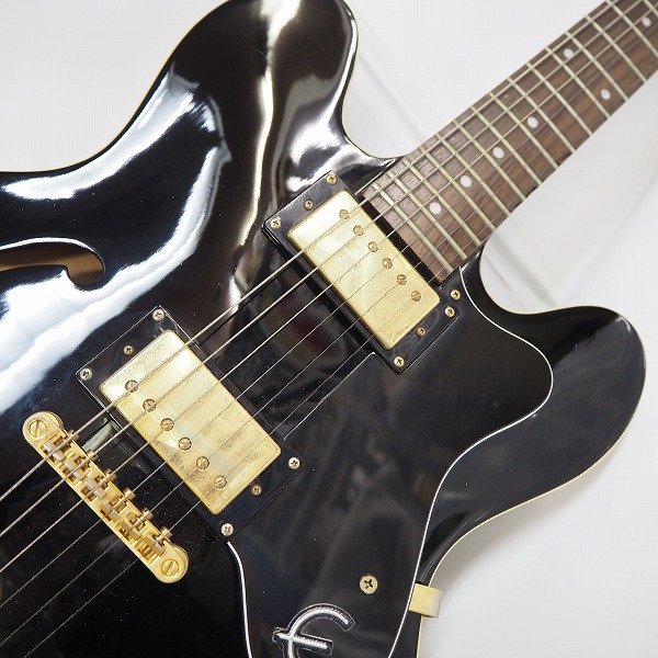 実際に弊社で買取させて頂いた★Epiphone/エピフォン DOT-EB セミアコ ES-335モデル Bigsby搭載 エレキギター ハードケース付の画像 5枚目