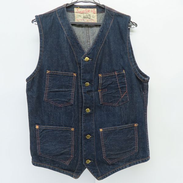 実際に弊社で買取させて頂いたSUGAR CANE/シュガーケーン Lot 242 Denim Work Vest/デニムワークベスト SC12242/40