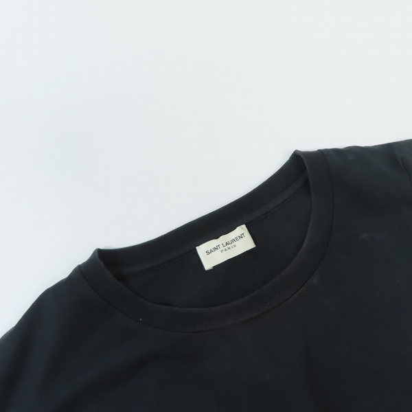 実際に弊社で買取させて頂いた【JPタグ】Saint Laurent/サンローラン ロゴ刺繍 Tシャツ 460876 YB2DQ 1000/Sの画像 6枚目