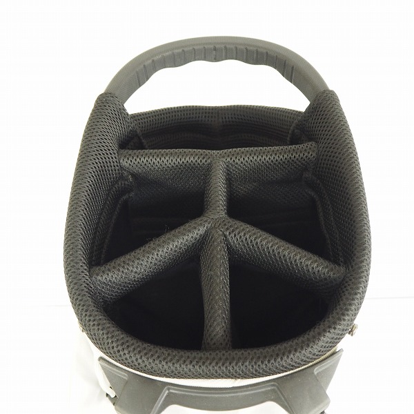 実際に弊社で買取させて頂いたBRIEFING/ブリーフィング BRG213D23 HOLIDAY COLLECTION 9.5型スタンド式5分割キャディバッグ 47インチ対応 ホワイトの画像 3枚目