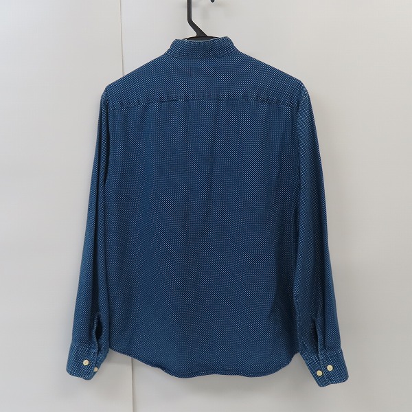 実際に弊社で買取させて頂いたCALEE/キャリー バンドカラー ドット 長袖シャツ /Mの画像 1枚目