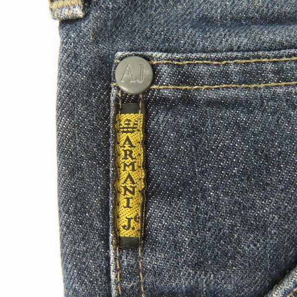 実際に弊社で買取させて頂いたARMANI JEANS/アルマーニジーンズ ロゴプレート ワイド ペインターパンツ/バギーパンツ 32の画像 5枚目