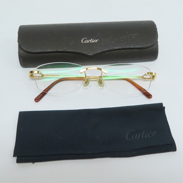 実際に弊社で買取させて頂いたCartier/カルティエ メガネフレーム リムレス の画像 9枚目
