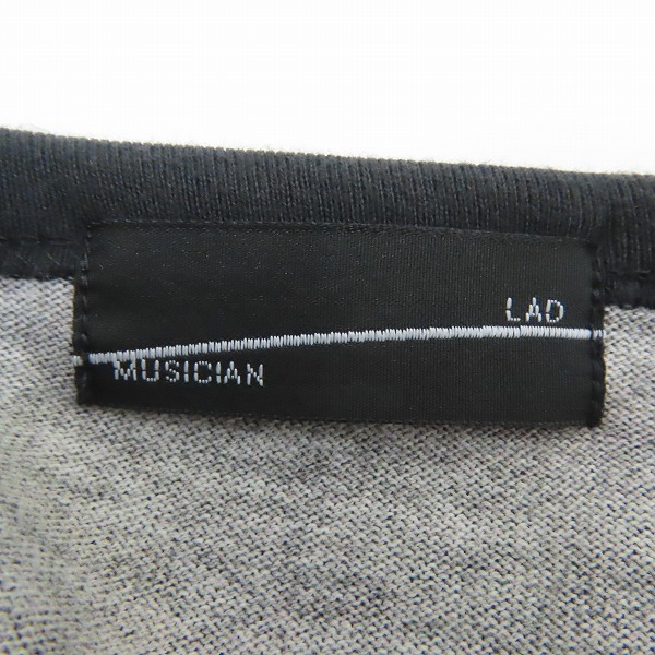 実際に弊社で買取させて頂いたLAD MUSICIAN/ラッドミュージシャン 20AW 30/2 T-CLOTH FLOWER SKULL S/BIG 2220-719の画像 2枚目