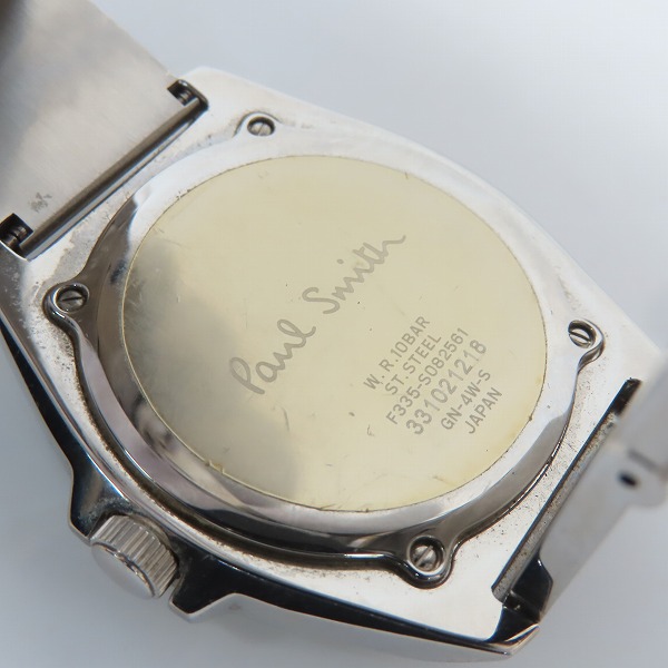 実際に弊社で買取させて頂いたPaul Smith/ポールスミス クォーツ 腕時計 F335-S082561【動作未確認】の画像 4枚目