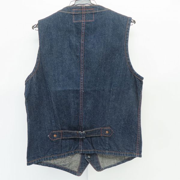 実際に弊社で買取させて頂いたSUGAR CANE/シュガーケーン Lot 242 Denim Work Vest/デニムワークベスト SC12242/40の画像 1枚目
