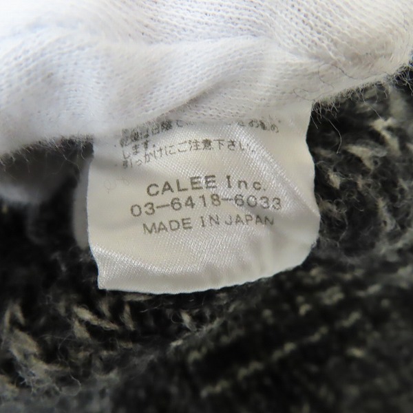 実際に弊社で買取させて頂いたCALEE/キャリー ニット/セーター ブラック/ホワイト Mの画像 4枚目