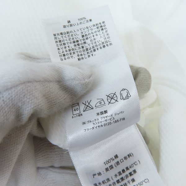 実際に弊社で買取させて頂いた(1)BLACK FLEECE by Brooks Brothers/ブラックフリースバイブルックスブラザーズ 長袖シャツ ホワイト BB1の画像 3枚目