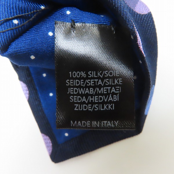 実際に弊社で買取させて頂いたPaul Smith/ポールスミス ドット柄 シルクネクタイの画像 4枚目