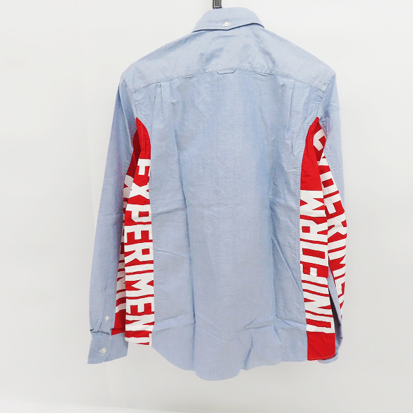 実際に弊社で買取させて頂いたuniform experiment/ユニフォームエクスペリメント SLEEVE BIG LOGO PANEL B.D SHIRT UE-156050/3の画像 1枚目