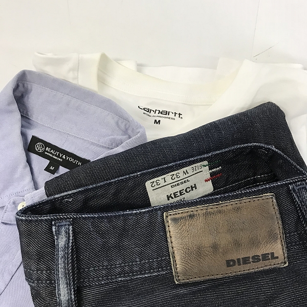 実際に弊社で買取させて頂いた【おまとめ品】ユナイテッドアローズ/ディーゼル/カーハート 他 シャツ/パンツ/ストール 等の画像 1枚目