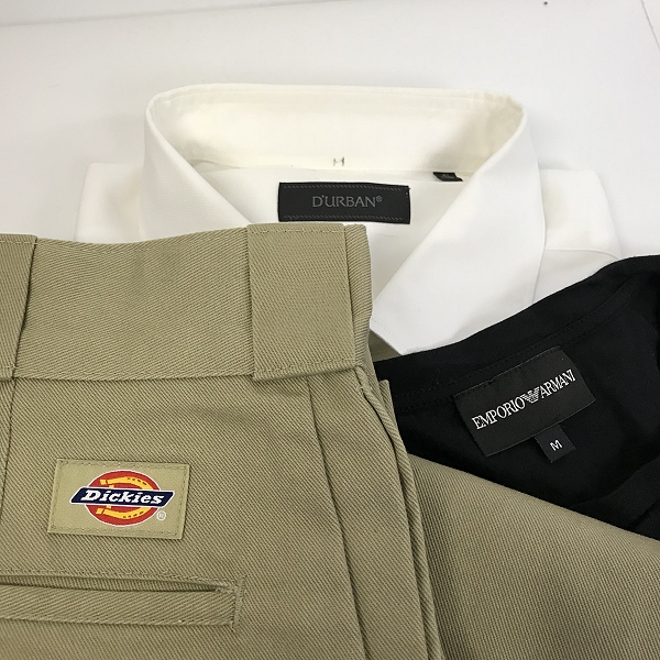 実際に弊社で買取させて頂いた【おまとめ品】エンポリオアルマーニ/ダーバン/ディッキーズ 等 Yシャツ/パンツ/半袖Tシャツ 他の画像 1枚目