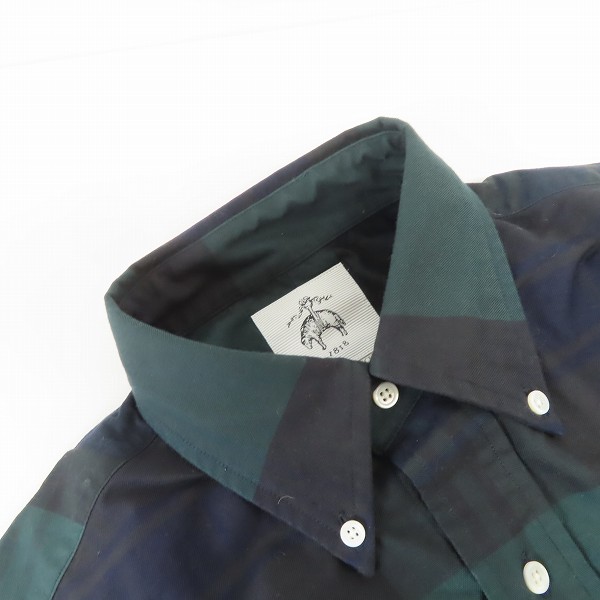 実際に弊社で買取させて頂いた【未使用】BLACK FLEECE by Brooks Brothers/ブラックフリース ブルックスブラザーズ ボーダー ロングスリーブシャツ/BB1の画像 4枚目