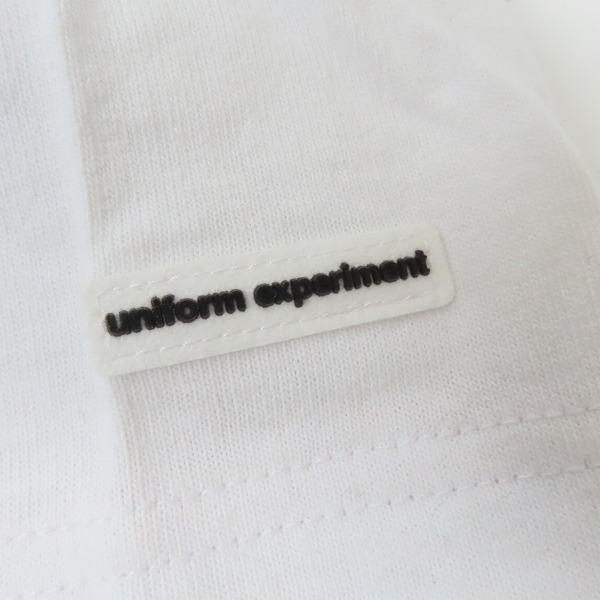 実際に弊社で買取させて頂いたuniform experiment/ユニフォームエクスペリメント whiteline FAKE LAYERE BORDER TEE Tシャツ UE-167017/3の画像 4枚目