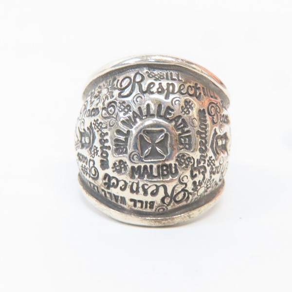 実際に弊社で買取させて頂いたBILL WALL LEATHER/ビルウォールレザー GRAFFITI DOME RING/グラフィティドームリング/18-20号の画像 1枚目