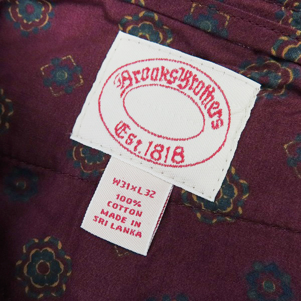 実際に弊社で買取させて頂いたBROOKS BROTHERS/ブルックスブラザーズ チェック柄 パンツ USA-W31L32の画像 3枚目