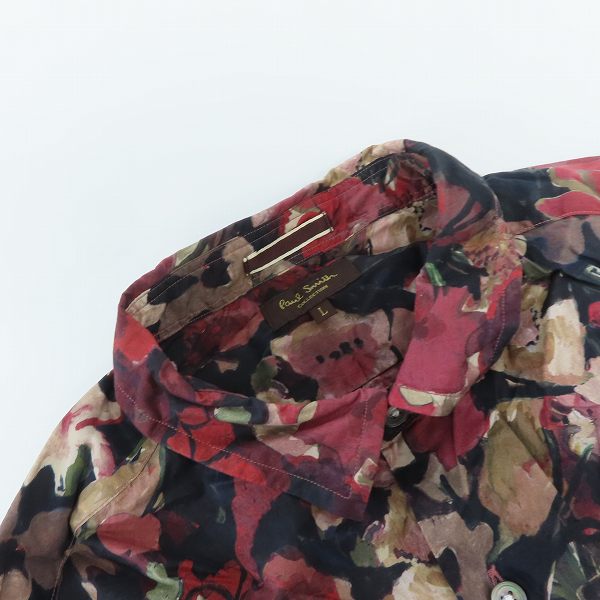 実際に弊社で買取させて頂いたPaul Smith COLLECTION/ポールスミスコレクション フラワー 総柄 ロングスリーブシャツ/Lの画像 4枚目