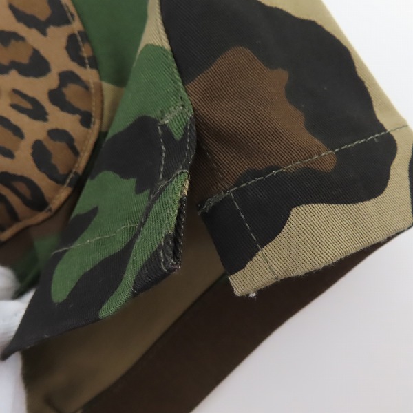 実際に弊社で買取させて頂いたuniform experiment/ユニフォームエクスペリメント サイドパネルイージーショーツ レオパード柄 UE-160080/2の画像 5枚目