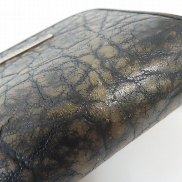 実際に弊社で買取させて頂いたBWL/ビルウォールレザー コインジップウォレット ｗ/ヒッポーレザー/カバ革の画像 6枚目