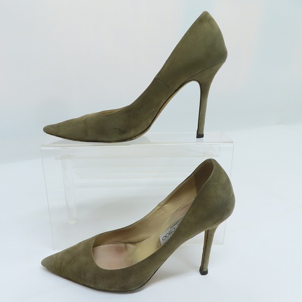 実際に弊社で買取させて頂いたJIMMY CHOO/ジミーチュウ スエード ピンヒール/38.5の画像 3枚目