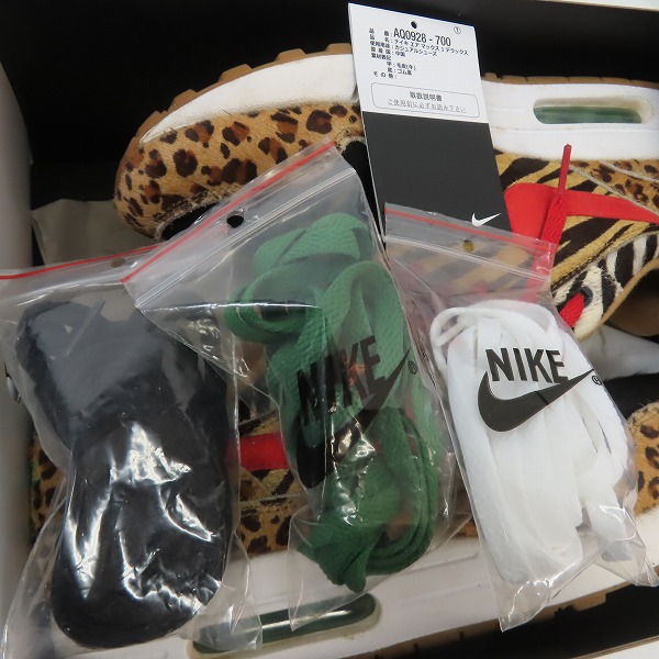 実際に弊社で買取させて頂いたNIKE×ATMOS/ナイキ×アトモス AIR MAX 1 DLX/エアマックス1 アニマルパック 2.0 AQ0928-700/27の画像 7枚目