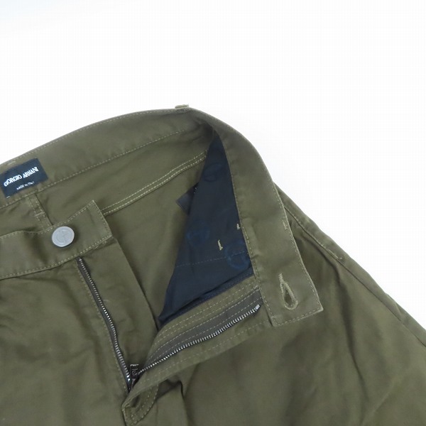 実際に弊社で買取させて頂いたGIORGIO ARMANI/ジョルジオアルマーニ 2021 ロゴボタン チノパンツ 6KSJ15 SN69Z/29の画像 6枚目