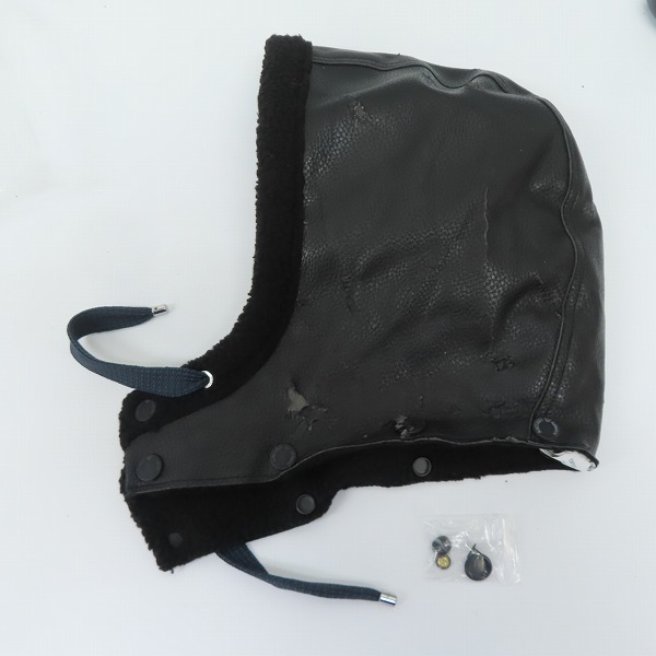 実際に弊社で買取させて頂いたEMPORIO ARMANI JEANS/エンポリオアルマーニジーンズ レザーフード付き ジャケット/Mの画像 8枚目