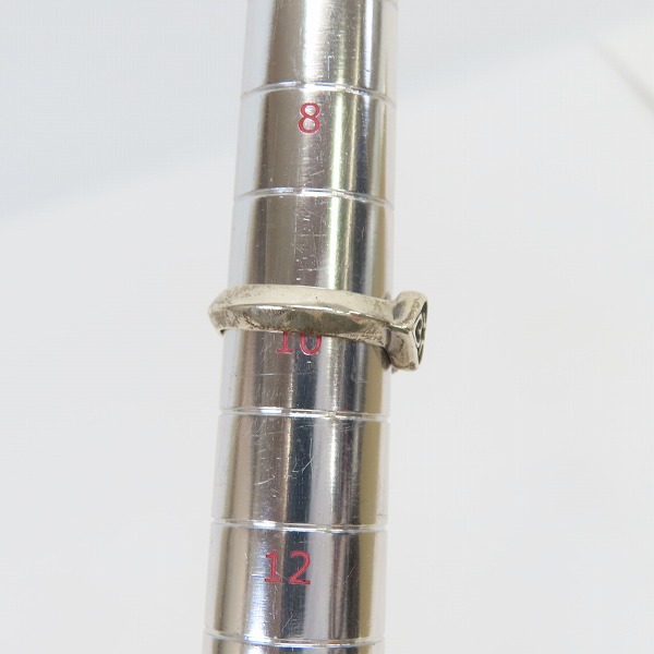 実際に弊社で買取させて頂いたBILL WALL LEATHER/BWL/ビルウォールレザー ダブルトライバルハートリング 10号の画像 8枚目