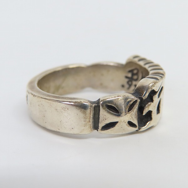 実際に弊社で買取させて頂いたBILL WALL LEATHER/BWL/ビルウォールレザー ロゴデザインリング R311 22-22.5号の画像 4枚目